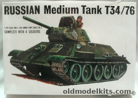 Bandai 1/48 Russian Medium Tank T34/76 - (T-34/76), 057373 plastic model kit